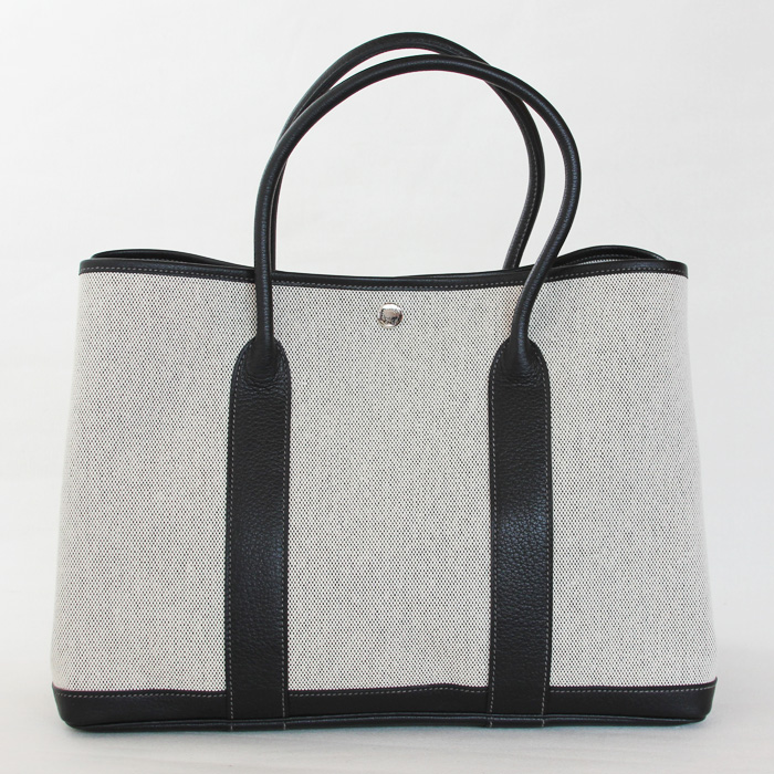 【美品】♢HERMES♢ガーデンパーティーpm 〈ブラック〉