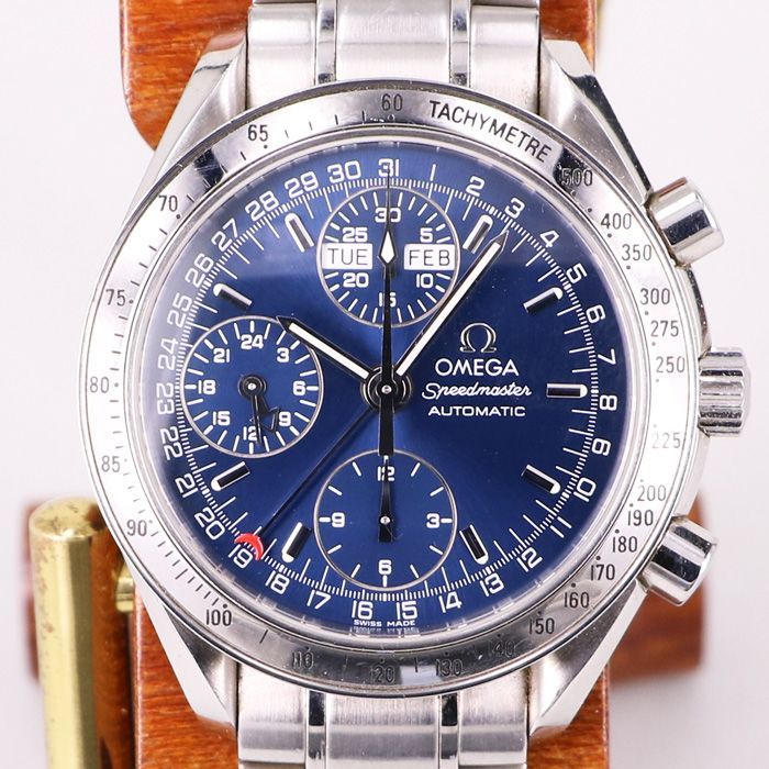 【美品】OMEGA スピードマスターデイデイト　3523.80 革ベルト