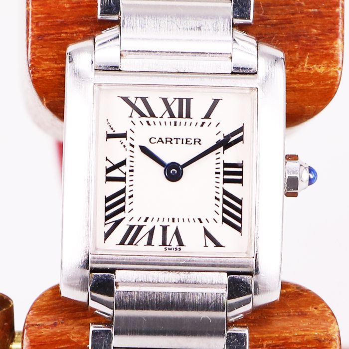カルティエ 時計のコマ □ タンクフランセーズ SM - 腕時計