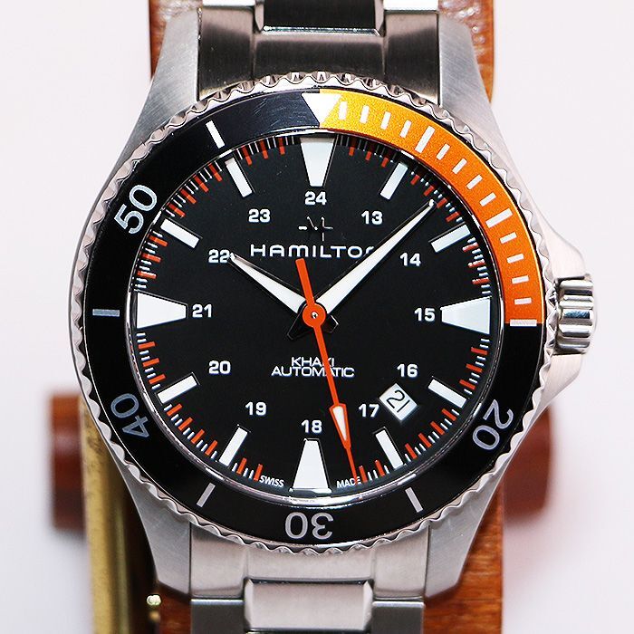 HAMILTON H823050 カーキネイビー スキューバ  腕時計 SS SS メンズ