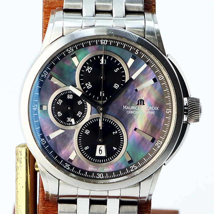 モーリスラクロアポントスクロノグラフPT6178/88黒シェル文字盤